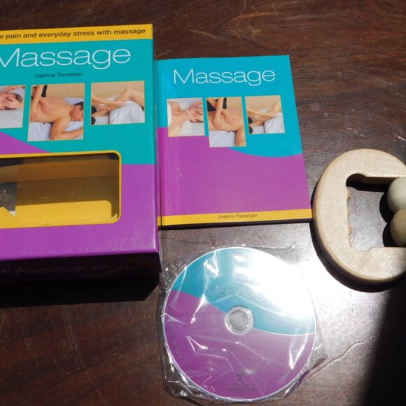 Massage Kit Hand Body Massager Booklet, Music CD NIB - Picture 1 of 4